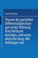 Theorie der Partiellen Differentialgleichungen Erster Ordnung 3642525695 Book Cover