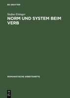 Norm Und System Beim Verb 3484500875 Book Cover