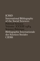Ibss: Political Science: 1984 Volume 33 0422811300 Book Cover