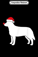 Composition Notebook: Australian Blue Heeler Dog Santa Hat Christmas  Journal/Notebook Blank Lined Ruled 6x9 100 Pages 1672143853 Book Cover