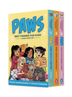 PAWS: Best Friends Fur-Ever Boxed Set (Books 1-3): Gabby Gets It Together, Mindy Makes Some Space, Priya Puts Herself First (A Graphic Novel Boxed Set) 0593856767 Book Cover
