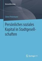 Personliches Soziales Kapital in Stadtgesellschaften 3658054174 Book Cover
