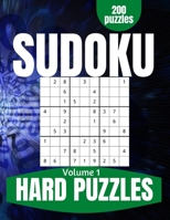 Hard Sudoku Book: Difficult Large Print Sudoku Puzzles for Adults and Seniors with Solutions Vol 1 B08Y9G8QQ5 Book Cover