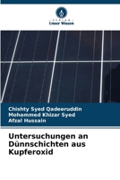 Untersuchungen an Dünnschichten aus Kupferoxid (German Edition) 6209873316 Book Cover