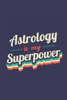 Astrology Is My Superpower: A 6x9 Inch Softcover Diary Notebook With 110 Blank Lined Pages. Funny Vintage Astrology Journal to write in. Astrology Gift and SuperPower Retro Design Slogan 1708580379 Book Cover