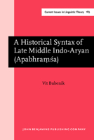 A Historical Syntax of Late Middle Indo-Aryan 1556198817 Book Cover
