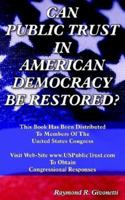 Can Public Trust in American Democracy Be Restored? 142084430X Book Cover