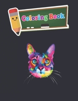 Coloring Book: 100 Animals for Stress Relieving Designs Animals, Flowers, Patterns And So Much More For Adults and kids - 8 x10 inche B089L8QMGY Book Cover