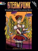 Steampunk Stained Glass Coloring Book 0486485781 Book Cover