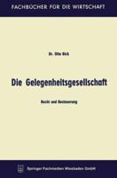 Die Gelegenheitsgesellschaft 3663126757 Book Cover