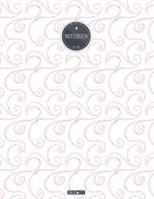 ZMUDACE Notizbuch Liniert: in DIN A4 Softcover ZL146 Winter Schneeflocke Rosa 156 leere linierte Seiten mit pers�nlichem Register + Seitenzahlen Zeichenbuch, Skizzenbuch, Lineatur 4, Malbuch, Notizhef 1708208909 Book Cover