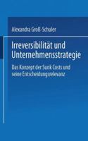 Irreversibilitat Und Unternehmensstrategie: Das Konzept Der Sunk Costs Und Seine Entscheidungsrelevanz 3824475618 Book Cover