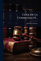 Code De La CommunautÃ(c)... (French Edition) 1024463117 Book Cover