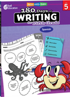 180 Days of Writing for Fifth Grade (Spanish) : Practice, Assess, Diagnose 1087648750 Book Cover