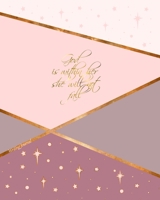 Writing Journal: Christian Gifts for Women; A No-Frills Lined Paper Notebook with a Spiritual Quote per Page (Large SOFTBACK with a PRINTED IMAGE of gold trim from our Stars in Blush range) 1697053823 Book Cover