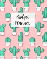 Budget Planner: Monthly Budget Journal, Weekly Expense Tracker, Bill Organizer, Finance Planner, Undated (Start Anytime) Cute Green Cactus Pattern 1704006023 Book Cover