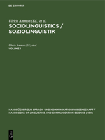 Sociolinguistics / Soziolinguistik. Volume 1 3110096943 Book Cover