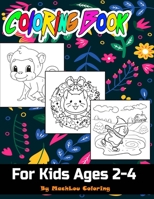 Coloring Book For Kids Ages 2-4: Draw 80+ Animals, Kids Coloring Books, 82 Pages, 8,5x11, Soft Cover, Glossy Finish by MachLou Coloring Books B084WLPBN8 Book Cover