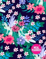 Meal Planner: Cute 52 Week Food Planner & Grocery list Menu Food Planners Prep Book Eat Records Journal Diary Notebook Log Book | Large 8.5 x 11 Inch | 110 Pages - AXL 0009123 1710862068 Book Cover