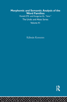 Morphemic and Semantic Analysis of the Word Families 0700708413 Book Cover