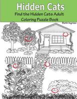 Hidden Cats: Find the Hidden Cats Adult Coloring Puzzle Book 1945803207 Book Cover