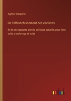 De l'affranchissement des esclaves: Et de ses rapports avec la politique actuelle, pour faire suite a esclavage et traite (French Edition) 3385091446 Book Cover