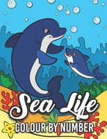 Sea Life Colour By Number: Mermaids, Princesses, Sea Life, Animals, and Fish More! B0BM837C1B Book Cover