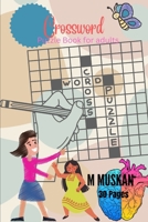 Crossword Puzzle Book for adults 30 Pages B0BPK22L2Q Book Cover