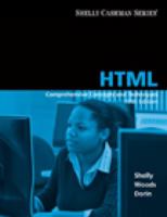 HTML: Comprehensive Concepts and Techniques 1423927222 Book Cover