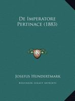 De Imperatore Pertinace (1883) 1167358112 Book Cover