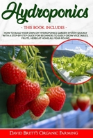 HYDROPONICS: This Book Includes: How To Build Your Own DIY Hydroponics Garden System Quickly With A Step-By-Step Guide For Beginners To Easily Grow ... At Home All-Year-Round (URBAN HOMESTEADING) B08928L7LN Book Cover