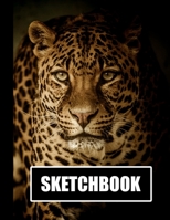 Sketchbook: Leopard Cover Design White Paper 120 Blank Unlined Pages 8.5 X 11 Matte Finished Soft Cover 1705898289 Book Cover