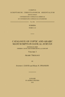 Catalogue of Coptic and Arabic Manuscripts in Dayr Al-suryan: Arabic Theology (3) 9042943998 Book Cover
