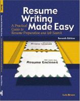 Resume Writing Made Easy (7th Edition) 0130417939 Book Cover