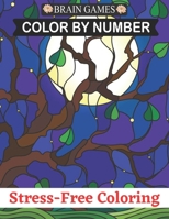 Brain Games Color By Number Stress-Free Coloring: Jumbo Color By Number Coloring Book of Large Print Stress- Free Coloring Beautiful Coloring Book B08HBDRY7X Book Cover