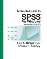 A Simple Guide to SPSS for Windows, Version 12.0 and 13.0 0495090360 Book Cover