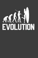 Evolution Notebook: Surfing Evolution Design - 100 ruled Pages 6'x9'. Journal for Player, Referees and Coaches. Writing Book for your training, your ... Fans and Lovers for Christmas or Birthdays. 1676775161 Book Cover