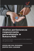 Analiza porównawcza rozpuszczania paracetamolu w Bukavu/RDC (Polish Edition) 6207816994 Book Cover