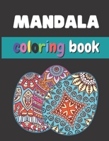 Mandala Coloring Book: Easter Eggs Mandala Coloring Book For Adults B08VYBPQTG Book Cover