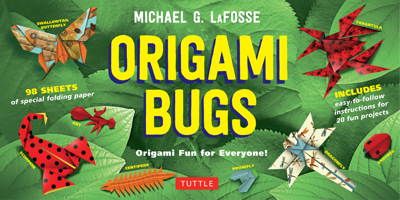 Origami Bugs Kit: Origami Fun for Everyone! [Origami Kit with 2 Books, 98 Papers, 20 Projects] 0804846472 Book Cover