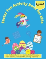 Easter Fun Activity Book for Kids - Ages 4-8 B0BYFVSXYD Book Cover