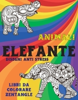 Libri da colorare Zentangle - Disegni Anti stress - Animali - Elefante null Book Cover