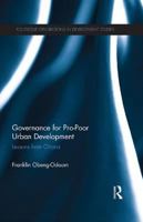 Governance for Pro-Poor Urban Development: Lessons from Ghana 1138672750 Book Cover