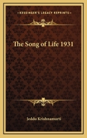 The Song of Life 1931 1417978546 Book Cover