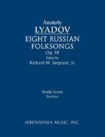 Eight Russian Folksongs, Op.58: Study score 1608741656 Book Cover