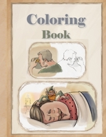 Coloring Book: Mix of gnome and old citylife sketches B08SH1CJ11 Book Cover