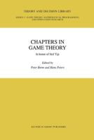 Chapters in Game Theory: In honor of Stef Tijs 1441952837 Book Cover