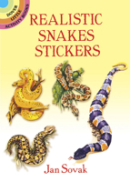 Realistic Snakes Stickers 0486286800 Book Cover
