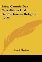 Erste Gr�nde der nat�rlichen und geoffenbarten Religion. 1166052311 Book Cover