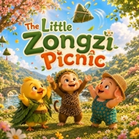 The Little Zongzi Picnic: A Sweet Dragon Boat Festival Story About Friendship, Sharing, and Chinese Culture (Libby, Gobo, & Milo in Happy Valley) 1996887165 Book Cover